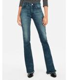 Express Womens Express Womens Petite High Waisted Denim Perfect Stretch+ Barely Boot Jeans