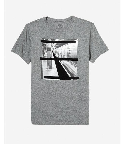 Express Mens Graffiti Train Graphic Tee