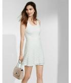 Express Womens Soft Lace Fit And Flare Dress