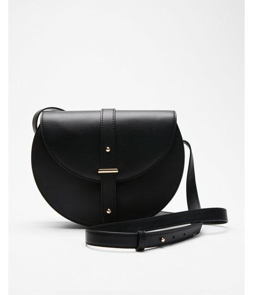 Express Womens Fold-over Saddle Cross Body Bag