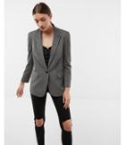 Express Womens Oversized Strong Shoulder Blazer