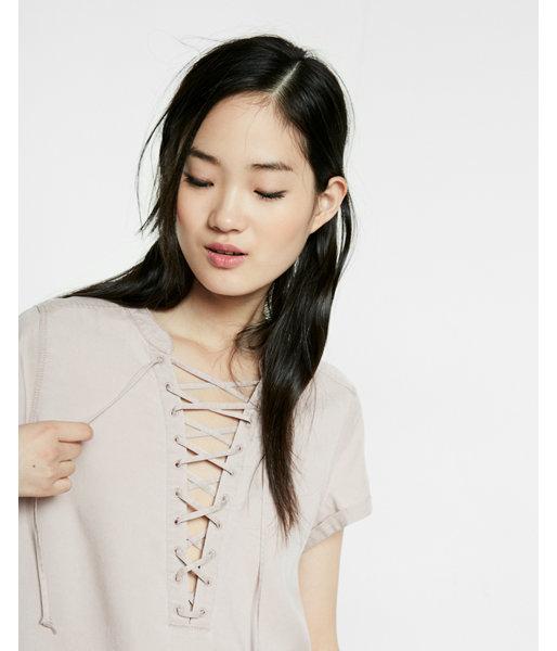 Express Washed Lace-up Short