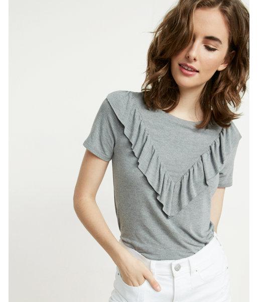 Express Ruffle Yoke Tee