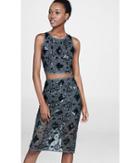 Express Women's Skirts High Waisted Sequin Pencil
