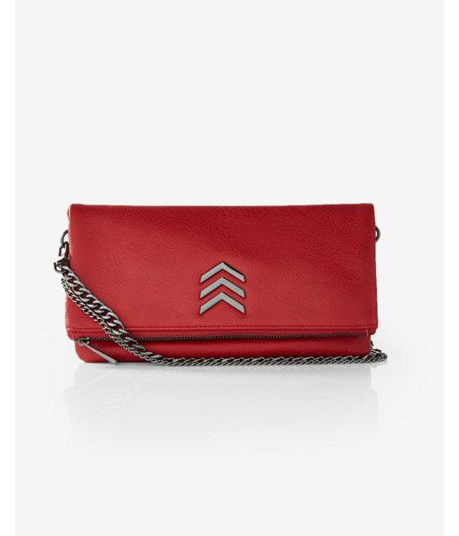 Express Chain Strap Chevron Convertible Cross Body Bag