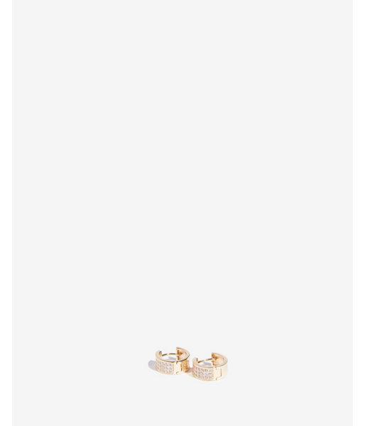 Express Womens Cubic Zirconia Huggie Earrings