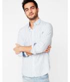 Express Mens Soft Wash Slim Stripe Button-down