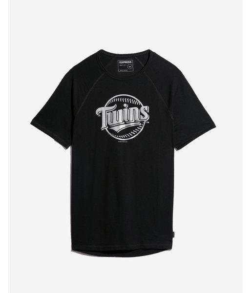 Express Mens Minnesota Twins Reflective Graphic Tee