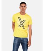Express Mens Express Shadow Graphic Crew Neck Graphic Tee