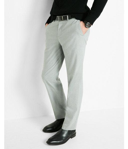 Express Mens Modern Producer Heather Gray Dress Pant