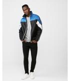 Express Mens Color Block Pieced Windbreaker