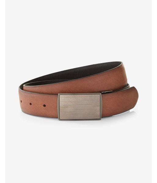 Express Linear Brushed Plaque Belt