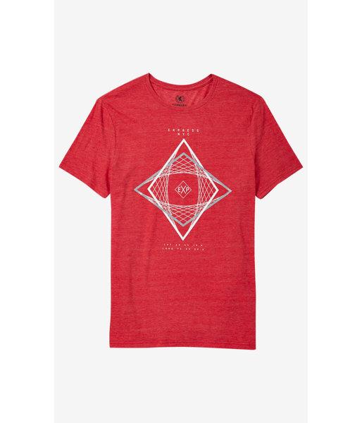Express Men's Tees Exp Kaleidoscope Triblend Graphic T-shirt