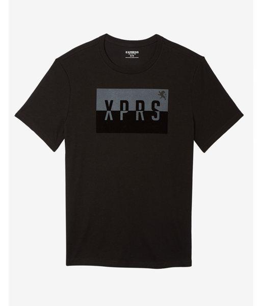 Half View Express Logo Crew Neck Graphic Tee