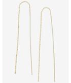 Express Womens Twisted Stick Pull Through Earrings