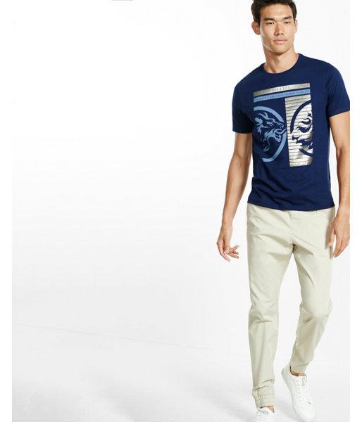 Express Mens Inverse Lion Graphic T-shirt
