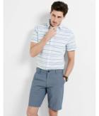 Express Mens 10 Inch Dobby Dot Flat Front Cotton