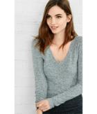 Express Women's Tees Plush Jersey Express One Eleven Deep V-neck Tee