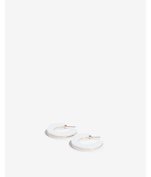 Express Womens Resin Open Hoop Earrings