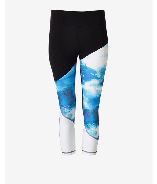 Express Womens Exp Core Asymmetrical Print Cropped