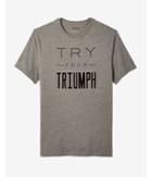 Express Try Then Triumph Crew Neck Graphic Tee