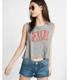 Express Womens Express One Eleven Sun Kissed Abbreviated Tank