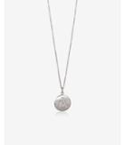 Express Womens Cubic Zirconia A Initial Disc Pendant Necklace