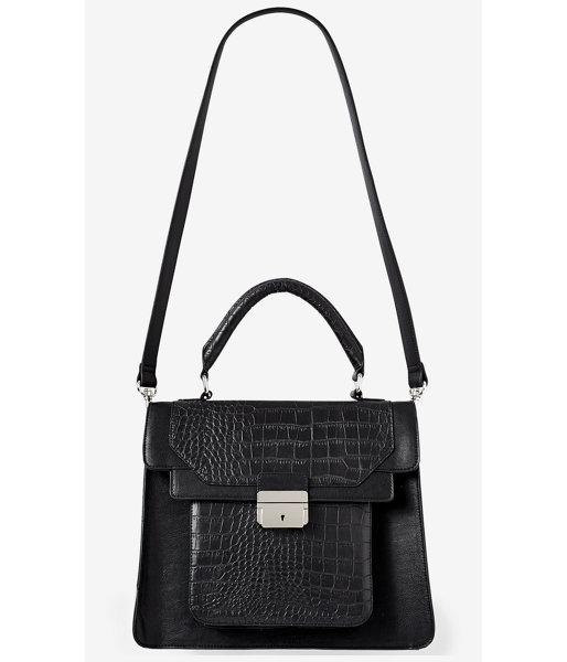Express Women's Bags Faux Crocodile Top Handle