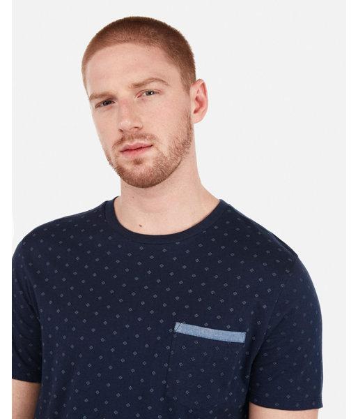 Express Mens Geometric Print Crew Neck T-shirt