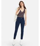 Express Womens Express One Eleven Striped Ribbed Double V Tank