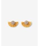 Express Womens Circle Fringe Drop Earrings