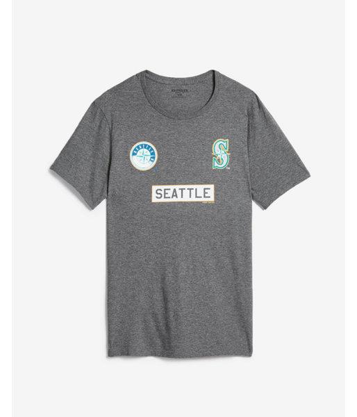 Express Mens Seattle Mariners Crew Neck Graphic Tee