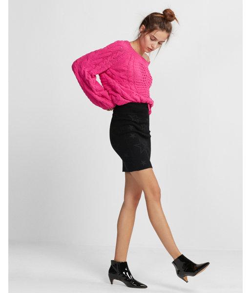 Express Womens Metallic Star Sweater