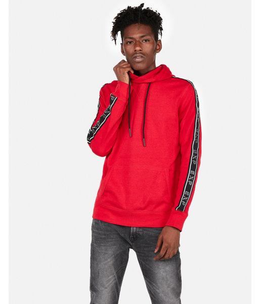 Express Mens Taped Sleeve Express Graphic Hoodie
