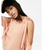 Express Womens Ribbon Tie Cold Shoulder