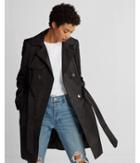 Express Piped Double Breasted Trench Coat