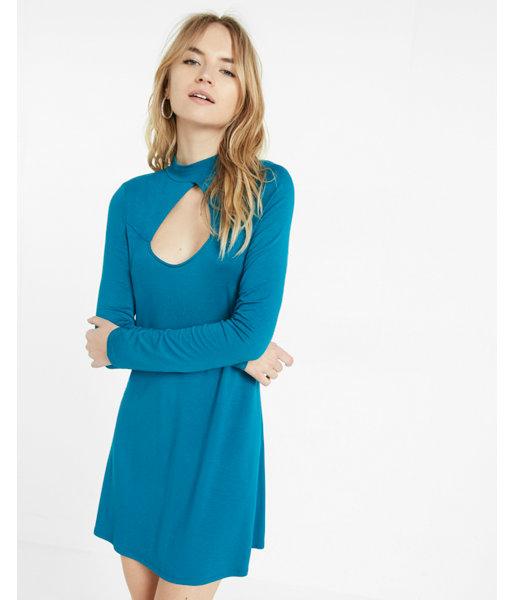 Express Cut-out Trapeze Dress