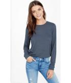 Express Women's Tees Express One Eleven Ribbed Banded Bottom Tee