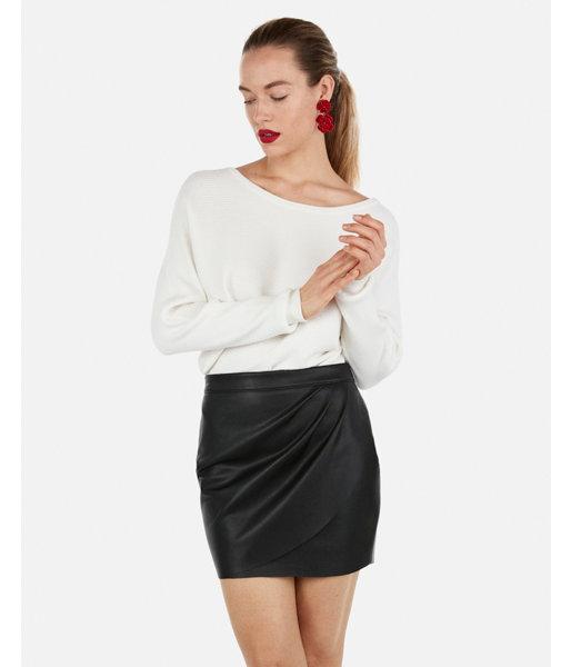 Express Womens Faux Leather Wrap