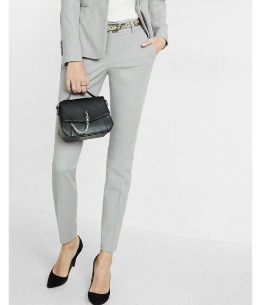 Express Womens Petite Mid Rise Columnist Ankle Pant
