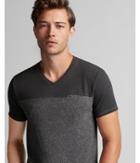 Express Mens Speckled V-neck Tee