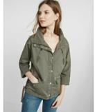 Express Womens Lace-up Side Military Jacket