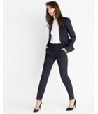 Express Womens 24 Inch Pinstripe One Button Jacket