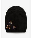 Express Womens Embellished Bee Knit Beanie
