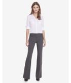 Express Womens Low Rise Wide Waistband Flare Editor Pant