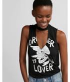 Express Womens Dreamer Lover Graphic Tank