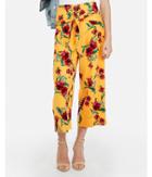 Express Womens Super High Waisted Floral Knot Cropped Culottes