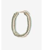 Express Womens Multi Layer Beaded Necklace
