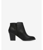 Express Womens Pebbled Heeled Ankle Booties