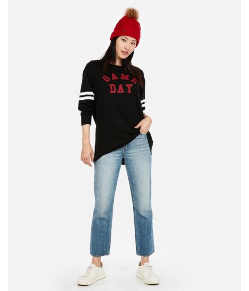Express Womens Express One Eleven Game Day Boyfriend Graphic Tee